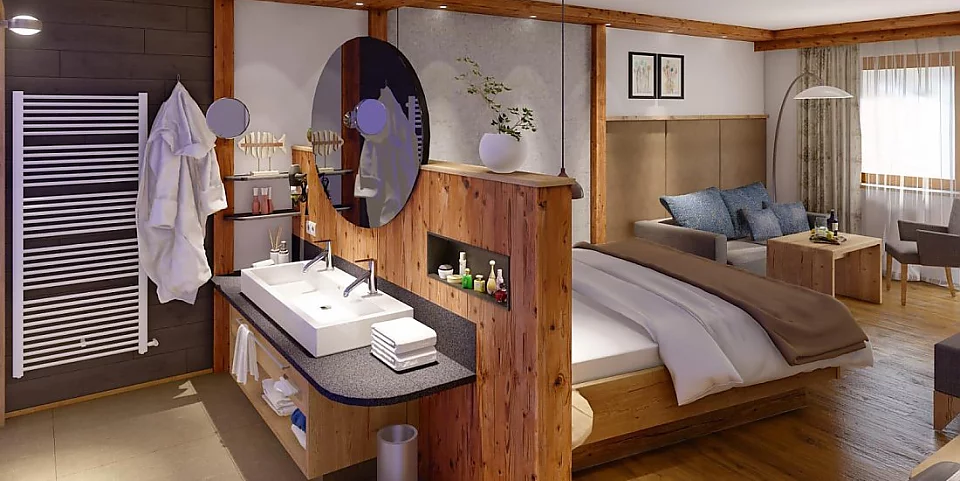 Hotel Bergknappenhof Zimmervisualisierung 3D